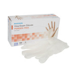 McKesson Exam Glove X-Large NonSterile Vinyl Standard Cuff Length Smooth Clear Not Rated, 14-120, Box of 100