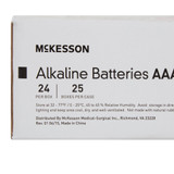 McKesson Alkaline Battery AAA Cell 1.5V Disposable 24 Pack, 4856, Box of 24