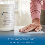 McKesson Surface Disinfectant Premoistened Manual Pull Wipe 160 Count Canister Alcohol Scent NonSterile, 50-66160, Box of 1