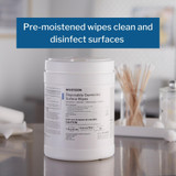 McKesson Surface Disinfectant Premoistened Manual Pull Wipe 160 Count Canister Alcohol Scent NonSterile, 50-66160, Box of 1