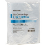 McKesson Reclosable Bag 10 X 13 Inch Polyethylene Clear Zipper Closure, 4583, Box of 1