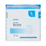 McKesson Ultra Incontinence Brief Adult Large Unisex Disposable Heavy Absorbency, BRULLG, Case of 4