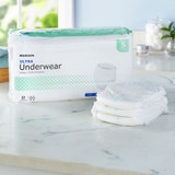 McKesson Ultra Absorbent Underwear Pull On with Tear Away Seams Adult Small Unisex Disposable Heavy Absorbency, UWBSM, Case of 4
