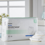 McKesson Ultra Absorbent Underwear Pull On with Tear Away Seams Adult Small Unisex Disposable Heavy Absorbency, UWBSM, Case of 4