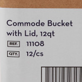 Commode Bucket 11108 Case/12 - 11083302 11108 DRIVE MEDICAL DESIGN & MFG 585051_CS