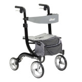 4 Wheel Rollator Nitro Black Adjustable Height Aluminum RTL10266BK Each/1 - 66063809 RTL10266BK DRIVE MEDICAL DESIGN & MFG 876606_EA