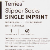 Slipper Socks McKesson Terries Youth Light Blue Above the Ankle 40-3849 Pair/2 40-3849 MCK BRAND 334873_PR Slipper Socks McKesson Terries Youth Light Blue Above the Ankle 40-3849 Pair/2 40-3849 MCK BRAND 334873_PR