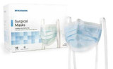 Surgical Mask McKesson Pleated Ties One Size Fits Most Blue 91-1000 Box/50 91-1000 MCK BRAND 188696_BX