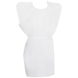 McKesson Patient Exam Gown, One Size Fits Most, White, Case of 50