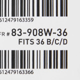 Post-Surgical Bra McKesson White 36 Inch 83-908W-36 Each/1 83-908W-36 MCK BRAND 544594_EA