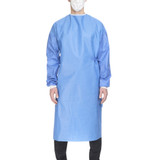 Non-Reinforced Surgical Gown with Towel Astound XL, Blue, Unisex AAMI Level 3, Sterile, 9545 Case of 20