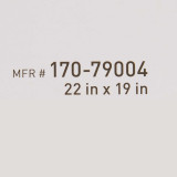 CUSH BCK W/LMBR SUPP22X19 4/CS MCK BRAND 170-79004 Case/4 170-79004 MCK BRAND 1065551_CS