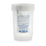 Specimen Container for Pneumatic Tube Systems McKesson Polypropylene Screw Cap 120 mL 4 oz. Sterile 16-9542 Pack/75 16-9542 MCK BRAND 503927_BG