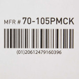 Microscope Slide McKesson 25 X 75 X 1 mm Frosted End 70-105PMCK Box/72 70-105PMCK MCK BRAND 938362_BX