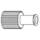 Luer Replacement Cap, B2000B, Pack of 1
