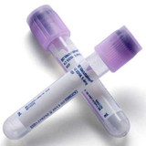 BD Vacutainer Venous Blood Collection Tube Whole Blood K2 EDTA 13 X 75 mm 2 mL Lavender BD Hemogard Closure Plastic Tube 367841 Case/1000 367841 BECTON-DICKINSON 278560_CS