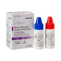 Glucose Control Solution Consult Blood Glucose Testing 2 4 mL Vials Normal / High 5052 Box/1 5052 MCK BRAND 854634_BX