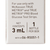 Glucose Control Solution McKesson TRUE METRIX Blood Glucose Testing 3 mL Level 1 06-R5051-1 Box/1 06-R5051-1 MCK BRAND 960304_BX