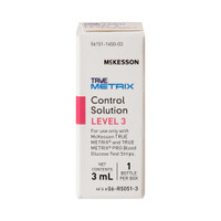 Glucose Control Solution McKesson TRUE METRIX Blood Glucose Testing 3 mL Level 3 06-R5051-3 Box/1 06-R5051-3 MCK BRAND 960303_BX