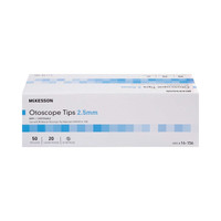 Otoscope Tip McKesson Child Polypropylene Gray 2.5 mm Disposable 16-156 Case/10000 16-156 MCK BRAND 930088_CS