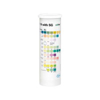 Urine Reagent Strip Chemstrip 10 SG Specific Gravity pH Leukocytes Nitrite Protein Glucose Ketone Urobilinogen Bilirubin Blood 100 Strips 11895362160 Box/100 11895362160 ROCHE DIAGNOSTICS CORP. 874663_BX