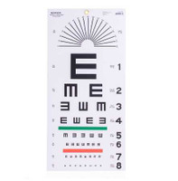 Eye Test Chart McKesson 20 Feet Falling E 63-3051 BG/5 63-3051 MCK BRAND 1038450_BG