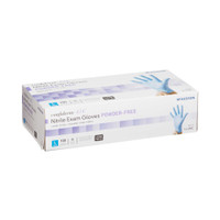 Exam Glove McKesson Confiderm 4.5C NonSterile Blue Powder Free Nitrile Ambidextrous Textured Fingertips Chemo Tested Large 14-658C Box/100 14-658C MCK BRAND 921604_BX