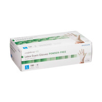 Exam Glove McKesson Confiderm NonSterile Ivory Powder Free Latex Ambidextrous Textured Fingertips Not Chemo Approved Large 14-428 Box/100 14-428 McKesson Confiderm 921594_BX