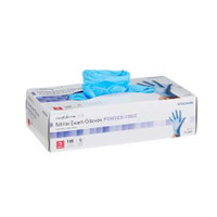 Exam Glove McKesson Confiderm 3.8 NonSterile Blue Powder Free Nitrile Ambidextrous Textured Fingertips Not Chemo Approved Small 14-684 Box/100 14-684 MCK BRAND 921610_BX