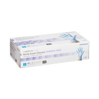 Exam Glove McKesson Confiderm 4.5C NonSterile Blue Powder Free Nitrile Ambidextrous Textured Fingertips Chemo Tested Large 14-658C Case/1000 14-658C MCK BRAND 921604_CS