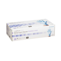 Exam Glove McKesson Confiderm 4.5C NonSterile Blue Powder Free Nitrile Ambidextrous Textured Fingertips Chemo Tested X-Large 14-660C Case/1000 14-660C MCK BRAND 921605_CS