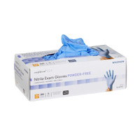 Exam Glove McKesson Confiderm 3.5C NonSterile Blue Powder Free Nitrile Ambidextrous Textured Fingertips Chemo Tested X-Small 14-6972C Box/200 14-6972C MCK BRAND 765873_BX