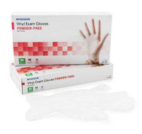Exam Glove McKesson Confiderm NonSterile Clear Powder Free Vinyl Ambidextrous Smooth Not Chemo Approved Medium 14-166 Case/1000 14-166 McKesson Confiderm 871023_CS