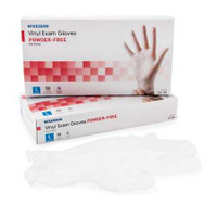 Exam Glove McKesson Confiderm NonSterile Clear Powder Free Vinyl Ambidextrous Smooth Not Chemo Approved Large 14-168 Case/1000 14-168 MCK BRAND 871024_CS