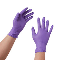 Exam Glove Purple Nitrile NonSterile Purple Powder Free Nitrile Ambidextrous Textured Fingertips Chemo Tested Small 55081 Box/1 55081 HALYARD SALES LLC 365060_BX