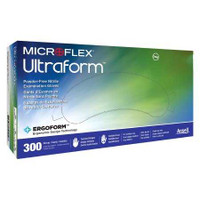 Exam Glove Ultraform NonSterile Blue Powder Free Nitrile Ambidextrous Textured Fingertips Not Chemo Approved Large UF-524-L Box/300 UF-524-L MICROFLEX MEDICAL 816798_BX