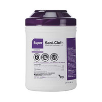 Surface Disinfectant Super Sani-Cloth Premoistened Wipe 160 Count Canister Manual Pull Alcohol Scent Q55172 Case/1920 Q55172 PDI/NICE-PAK 928732_CS