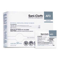 Surface Disinfectant Cleaner Sani-Cloth AF3 Alcohol Free Wipe 50 Count Individual Packet Manual Pull Mild Scent H59200 Box/50 H59200 PDI/NICE-PAK 824245_BX
