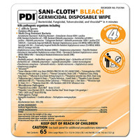 Surface Disinfectant Cleaner Sani-Cloth Bleach Wipe 65 Count Canister Manual Pull Chlorine Scent P25784 Case/390 P25784 PDI/NICE-PAK 835086_CS