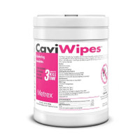 CaviWipes Surface Disinfectant Wipes – 6 x 6.75", Pre-Moistened Alcohol Based – 160 Count per Canister – Pack of 1