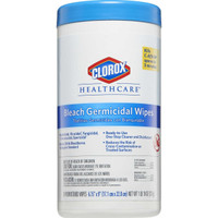 Clorox Healthcare® Surface Disinfectant Cleaner Premoistened Bleach Germicidal Manual Pull Wipe 70 Count Canister Chlorine Scent NonSterile 35309 Carton of 1 35309 Clorox Healthcare® 687407_CT