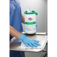 Clorox Healthcare® Surface Disinfectant Cleaner Premoistened Hydrogen Peroxide Based Manual Pull Wipe 155 Count Canister Unscented NonSterile 30825 Case of 6 30825 Clorox Healthcare® 853530_CS