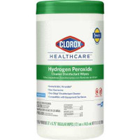 Clorox Healthcare® Surface Disinfectant Cleaner Premoistened Hydrogen Peroxide Based Manual Pull Wipe 155 Count Canister Unscented NonSterile 30825 Case of 6 30825 Clorox Healthcare® 853530_CS
