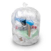 Trash Bag Colonial Bag LLDPE Medium Duty Clear 20 - 30 gal. 0.45 Mil. 30 X 36 Inch Twist Tie X-Seal Bottom Flat Pack CXC36M Case/250 CXC36M COLONIAL BAG CORPORATION 678152_CS