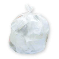 Trash Bag Heritage LLDPE Super Tuf Duty White 33 gal. 0.90 Mil. 33 X 39 Inch Twist Tie Flat Pack H6639TW Case/150 H6639TW SAALFELD REDISTRIBUTION 707530_CS