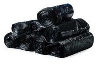 Trash Bag Colonial Bag 45 gal. Black HDPE 16 Mic. 40 x 48 Inch X-Seal Bottom Coreless Roll HCR48XB Case of 10 HCR48XB Colonial Bag 854533_CS