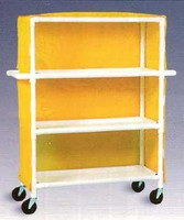 600 series Linen Cart 5 X 1-1/4 Inch Deluxe Heavy Duty Reinforced Standard 5X Casters 125 Lb Per Shelf 665M/RED Each/1 665M/RED CARE PRODUCT 687368_EA