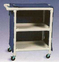 600 Series Linen Cart 3 X 1-1/4 Inch Deluxe Heavy Duty Reinforced Standard Sx Casters 75 Lb Per Shelf 635-24M/MINTGREEN Each/1 635-24M/MINTGREEN CARE PRODUCT 687157_EA