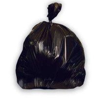 Trash Bag X-Liner Reprocessed Resin XX Heavy Duty Black 60 gal. 1.50 Mil. 38 X 58 Inch Twist Tie Flat Pack X7658AK Case/100 X7658AK SAALFELD REDISTRIBUTION 695436_CS