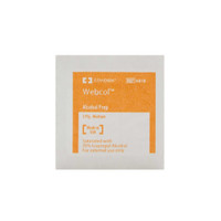 Alcohol Prep Pad Webcol™ 70% Strength Isopropyl Alcohol Individual Packet Medium Sterile 6818- Carton of 200 Webcol™ 191320_CT